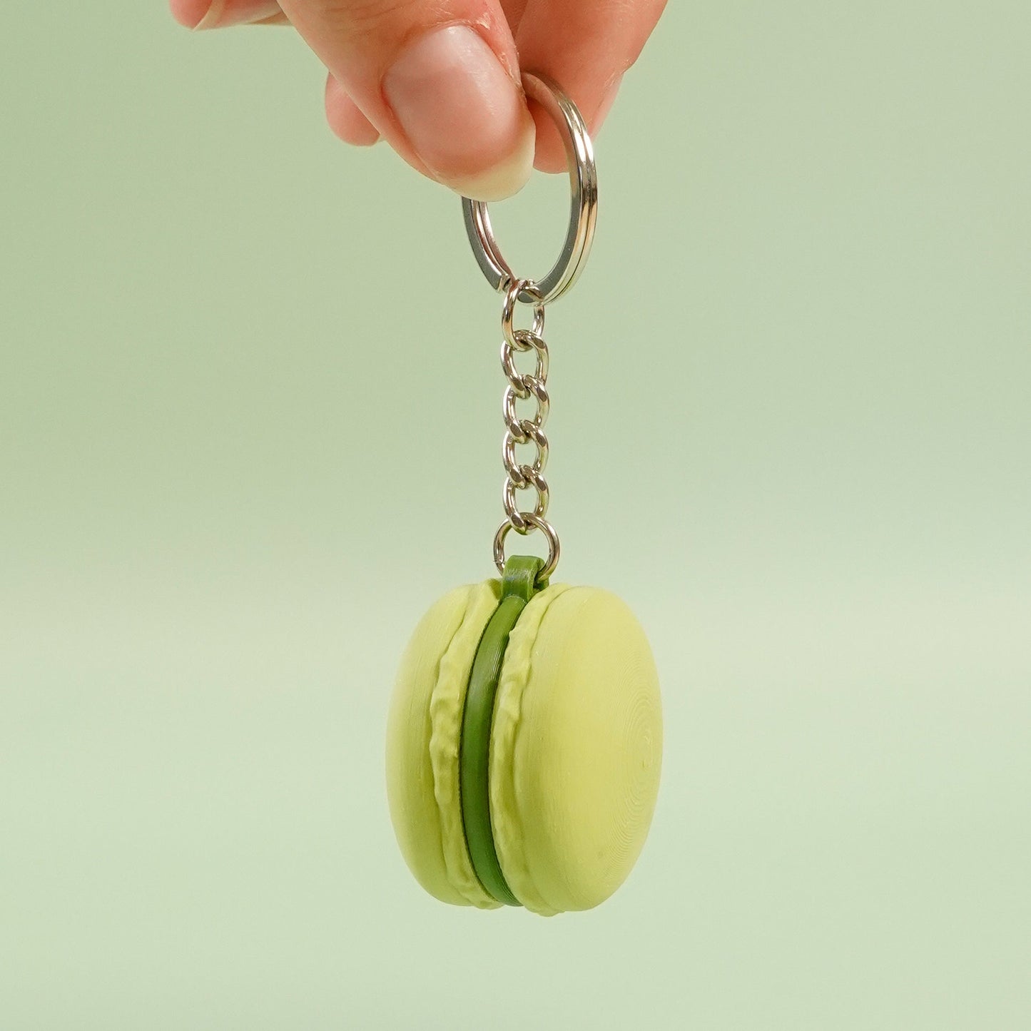 Porte-clé Macaron pistache