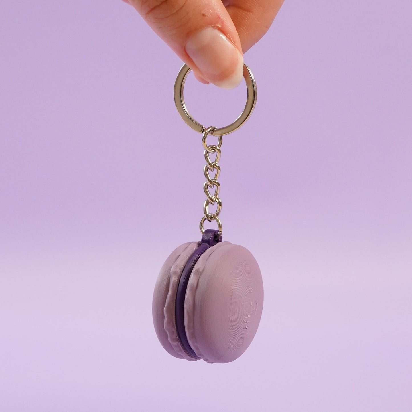 Porte-clé Macaron violette