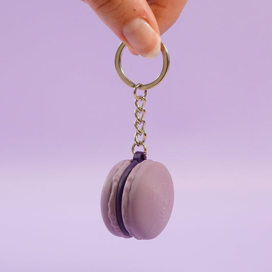 Porte-clé Macaron violette