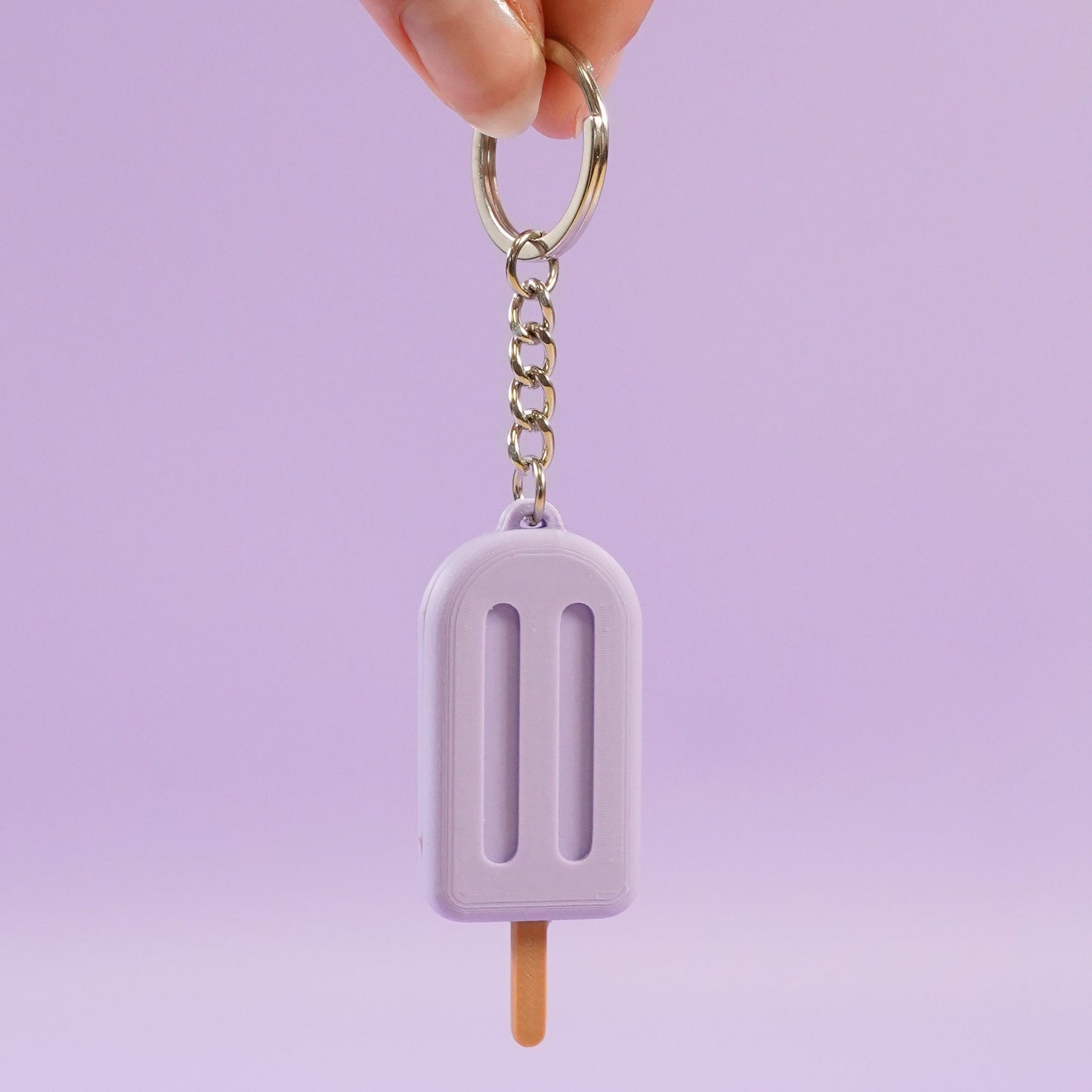 Porte-clé Glace à l'eau violette