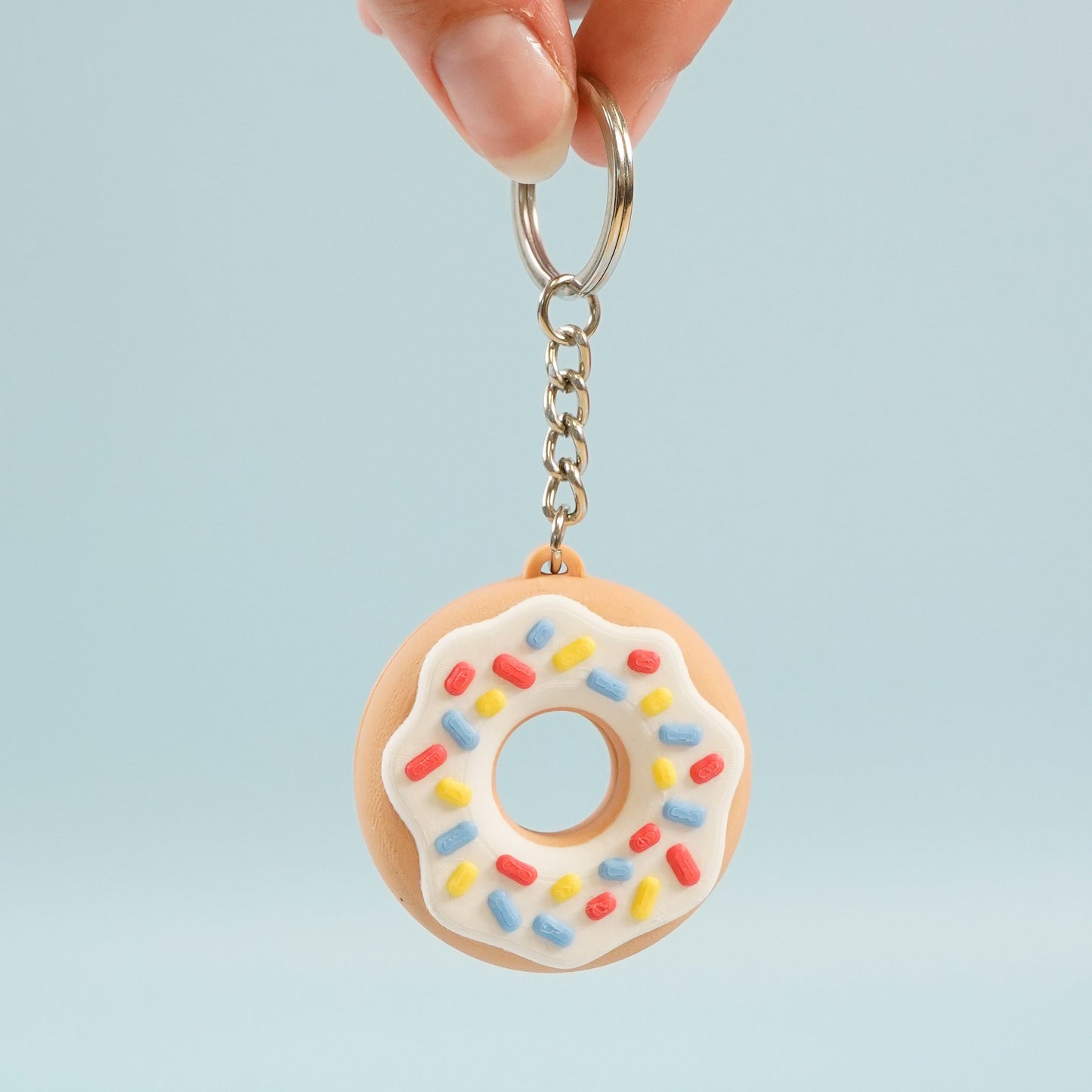 Porte-clé Donut multicolore