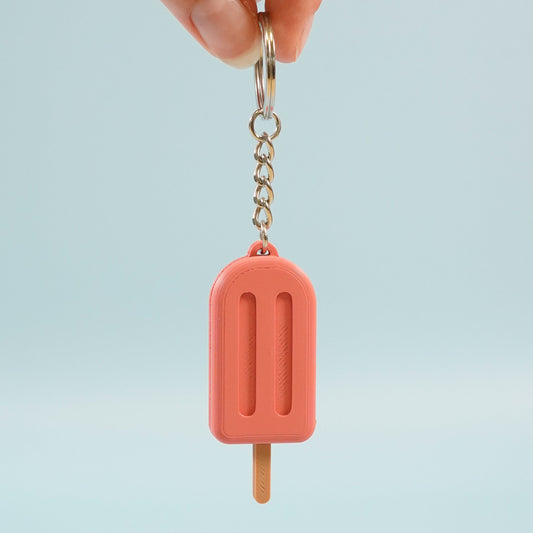 Porte-clé Glace à l'eau fraise